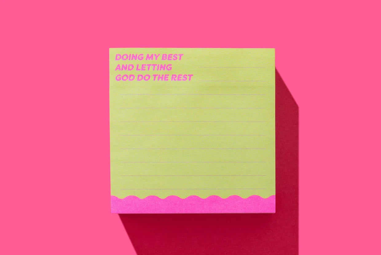 Doing My Best Sticky Notes Pad