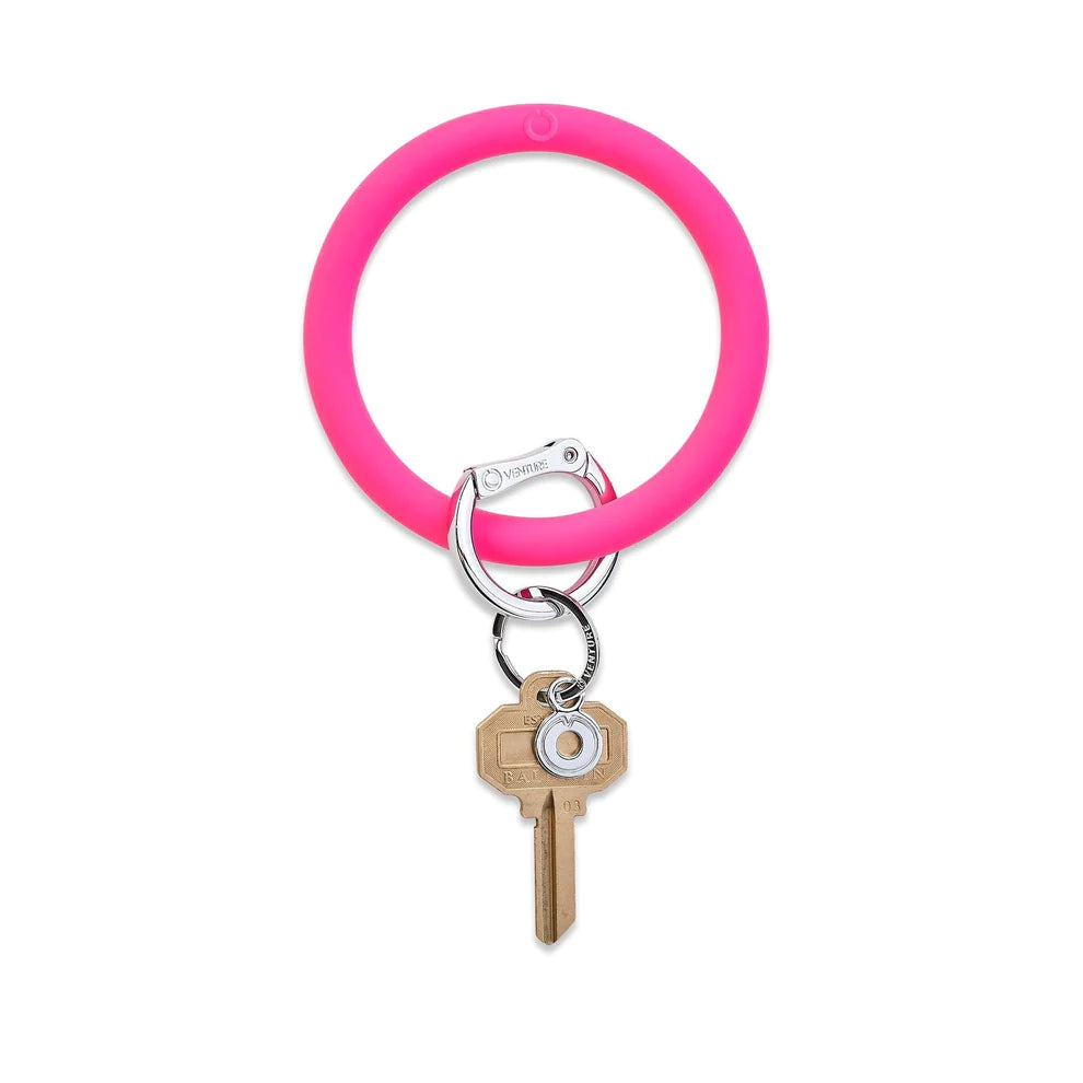 Silicone Big O Key Ring - Cheetah