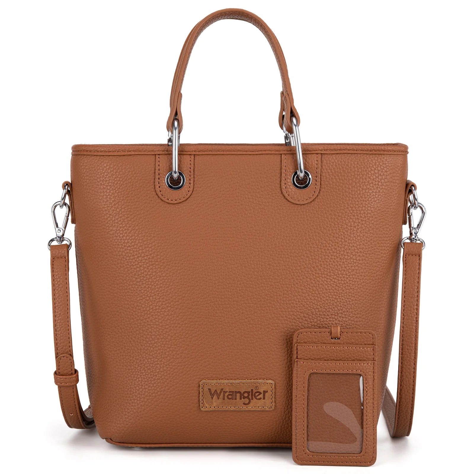 Wrangler Brown Tote & ID Set
