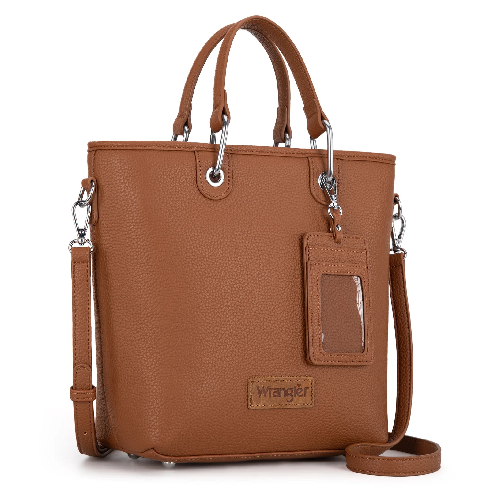 Wrangler Brown Tote & ID Set
