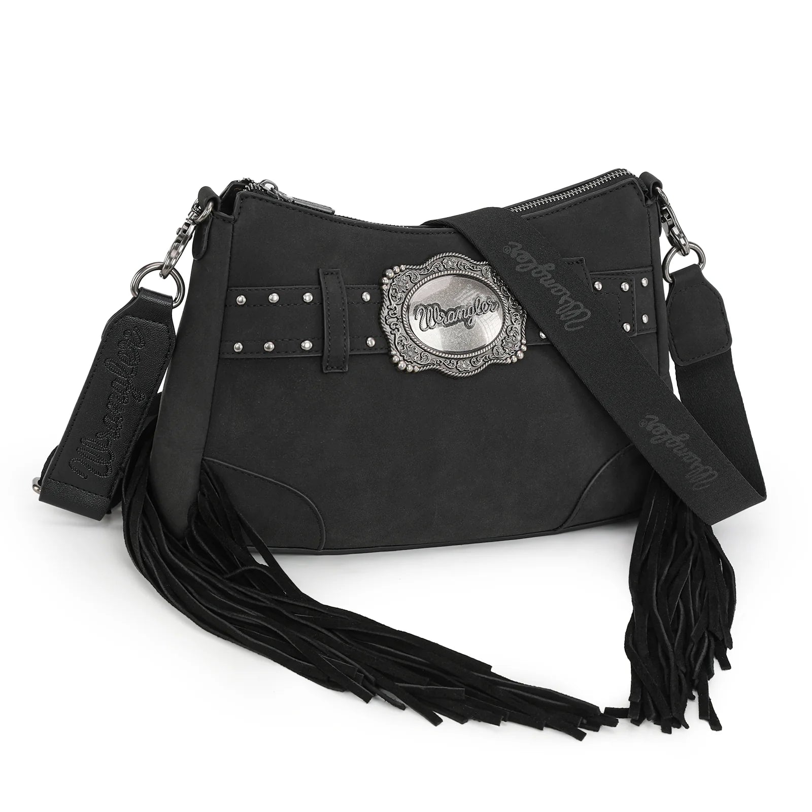 Wrangler Black Buckle Hobo