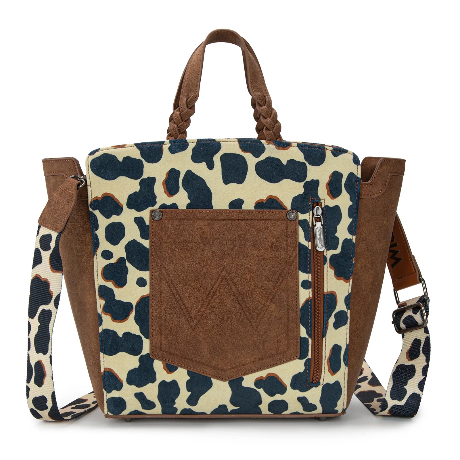 Wrangler Cow Print Tote/Crossbody