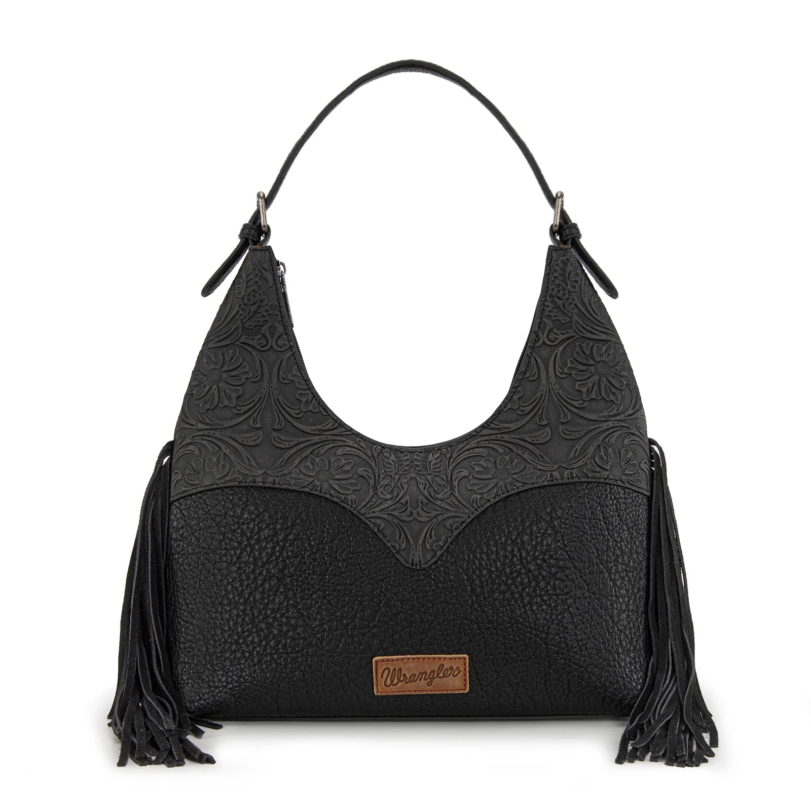 Wrangler Black Fringe Hobo