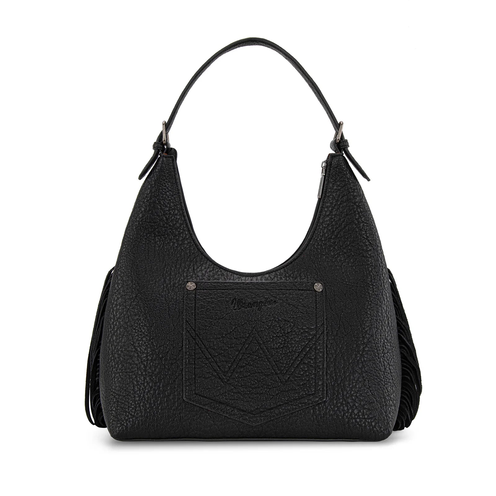 Wrangler Black Fringe Hobo