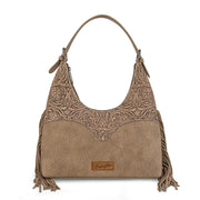 Wrangler Taupe Fringe Hobo