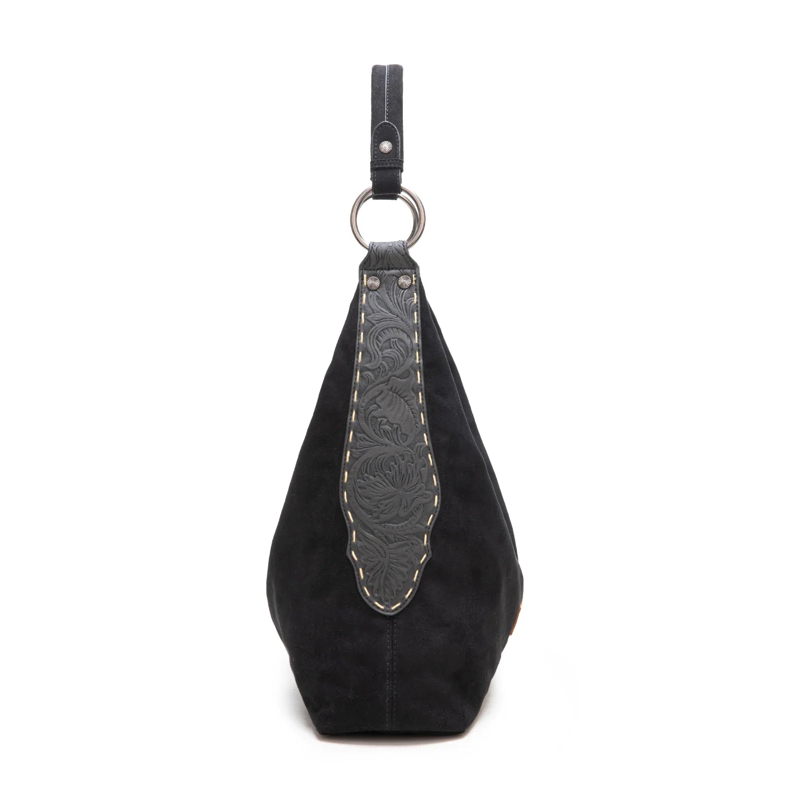 Wrangler Black Tooled Hobo & Pouch Set