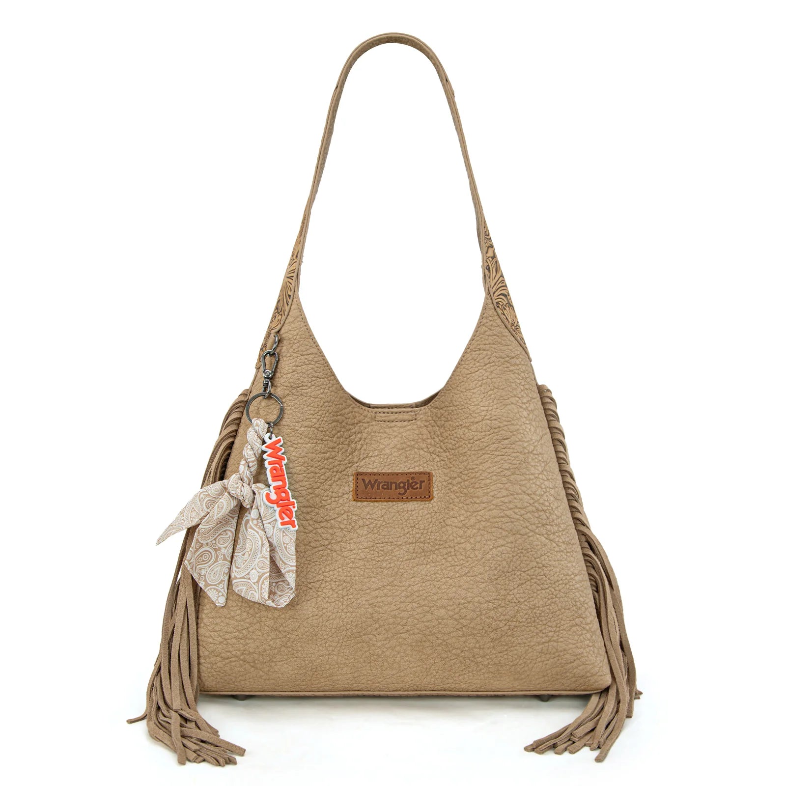 Wrangler Taupe Tassel Hobo