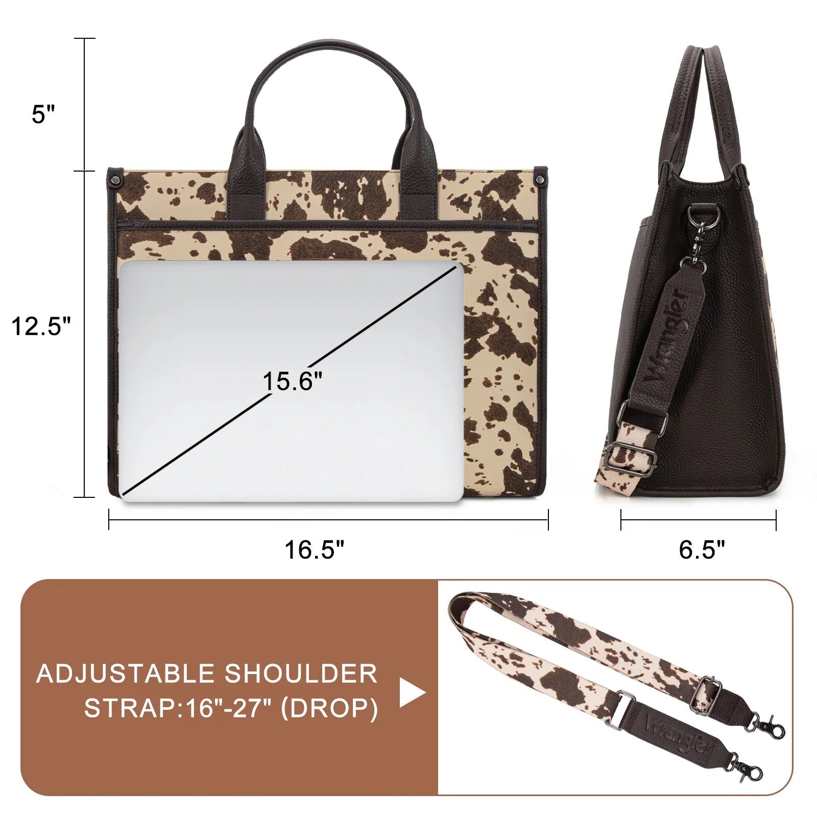 Wrangler Cow Work Tote