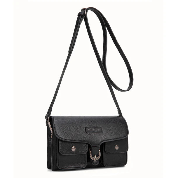 Wrangler Black Pocket Crossbody