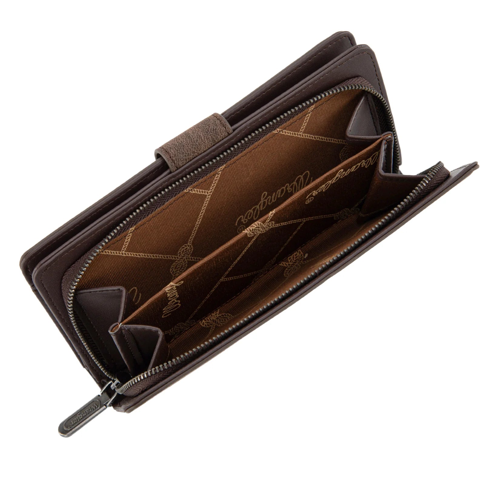 Wrangler Coffee Tooled RFID Wallet
