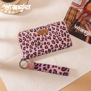 Wrangler Pink Leopard Wristlet Wallet
