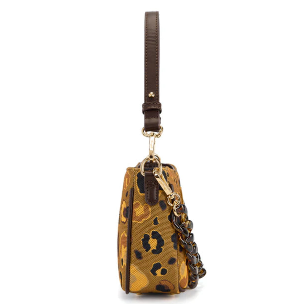 Wrangler Coffee Leopard Shoulder Bag