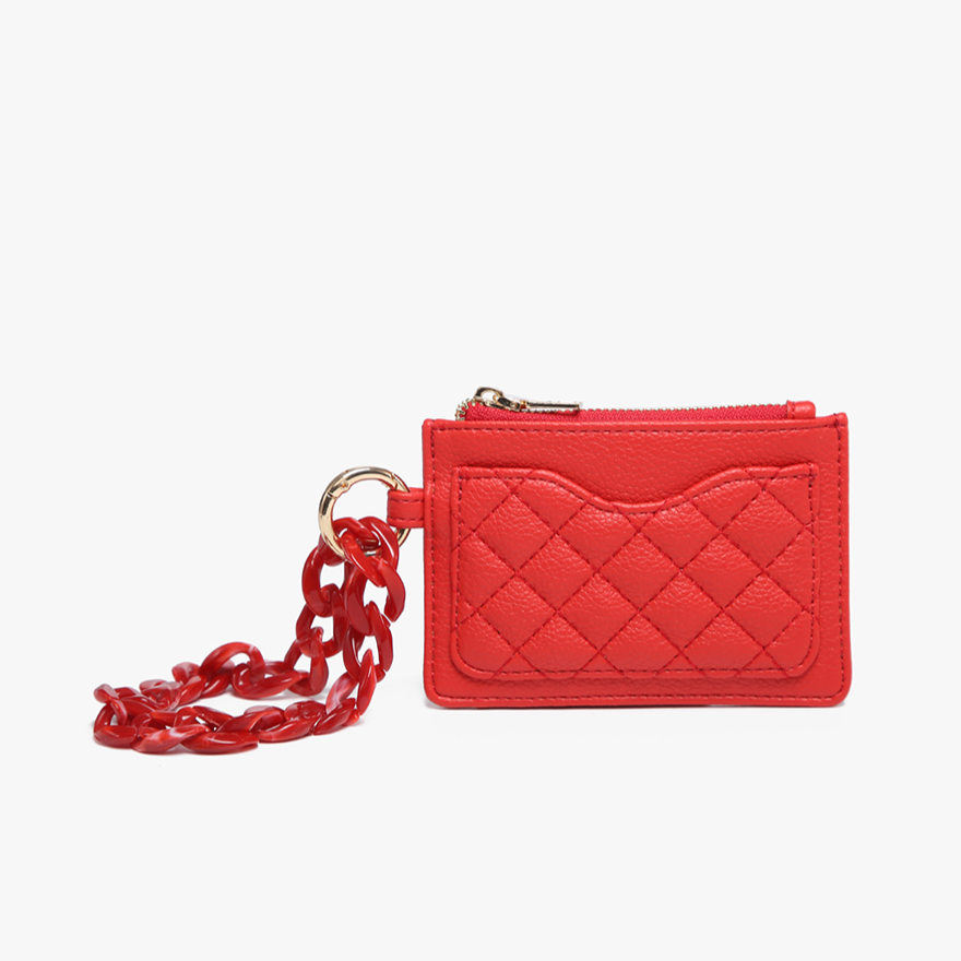 Rhodes Red Quilted Bangle