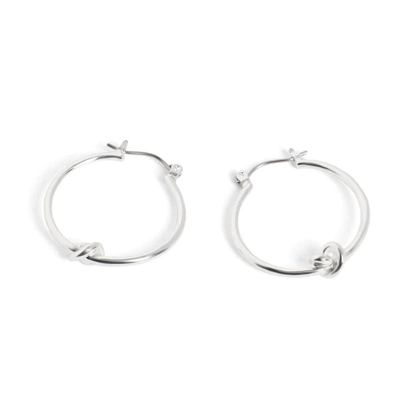 Silver Knot Earrings