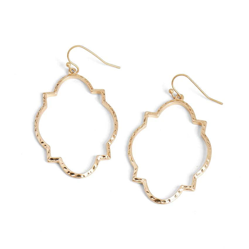 Hammered Gold Earrings
