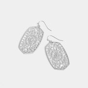 Silver Filigree Dangle Earrings