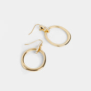 Gold Double Ring Dangles