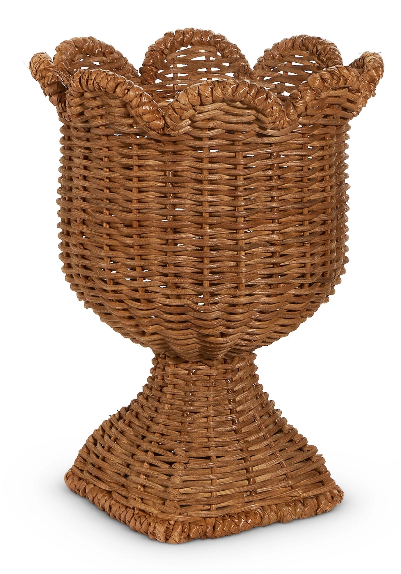 Woven Scalloped Urns