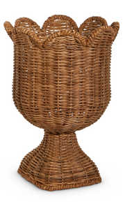 Woven Scalloped Urns