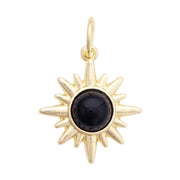 Onyx Starburst Charm