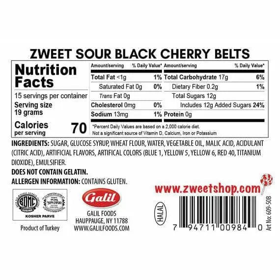 Sour Black Cherry Belts