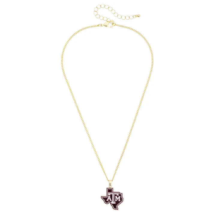 Texas A&M Enamel Icon Necklace