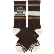 Less Thinking More Drinking Socks