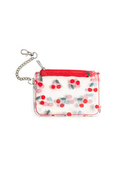 Clear Cherry Key Chain Pouch