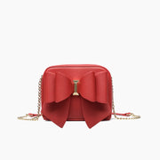 Chloe Red Mini Bow Crossbody