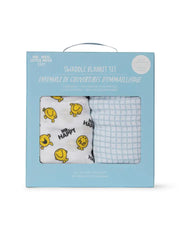 Mr. Happy 2pc Swaddle Blanket Set