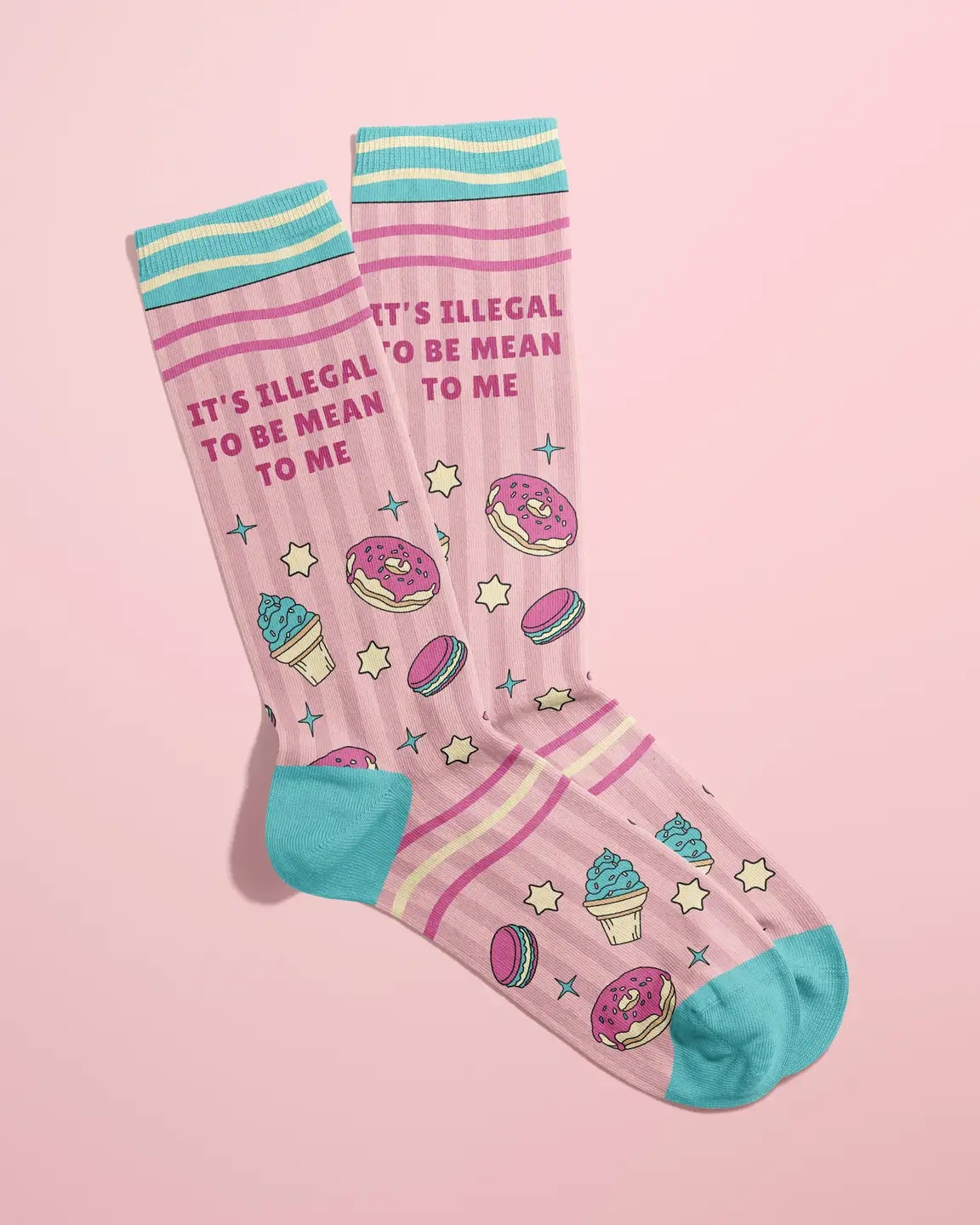 It's Illegal To Be Mean To Me Socks
