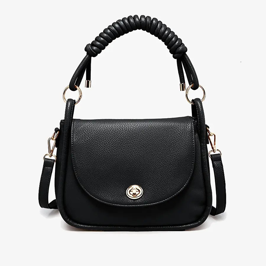 Effie Black Messenger Bag