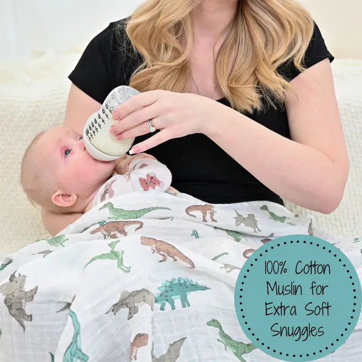 Dino Muslin Swaddle