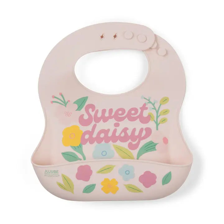 Sweet Daisy Silicone Bib