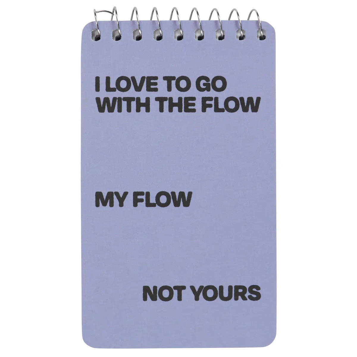 Go With The Flow 3x5 Spiral Notebook