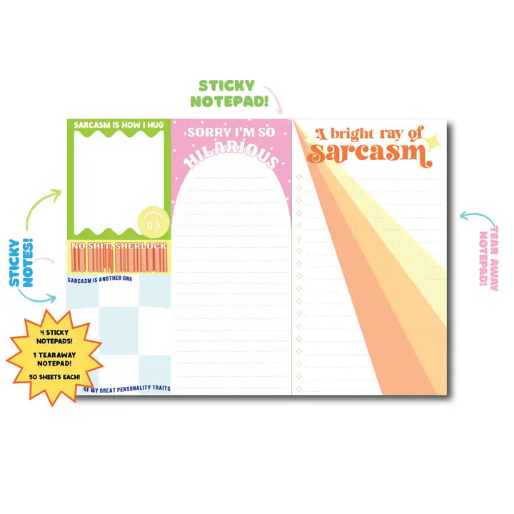 Sarcasm Notepad Set