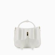 Madeline White Bow Crossbody