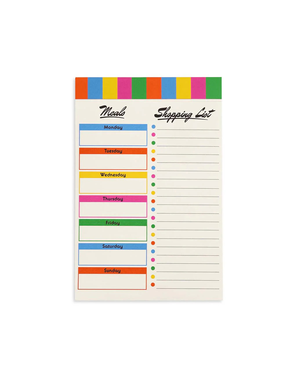 Magnetic Colorblock Shopping List