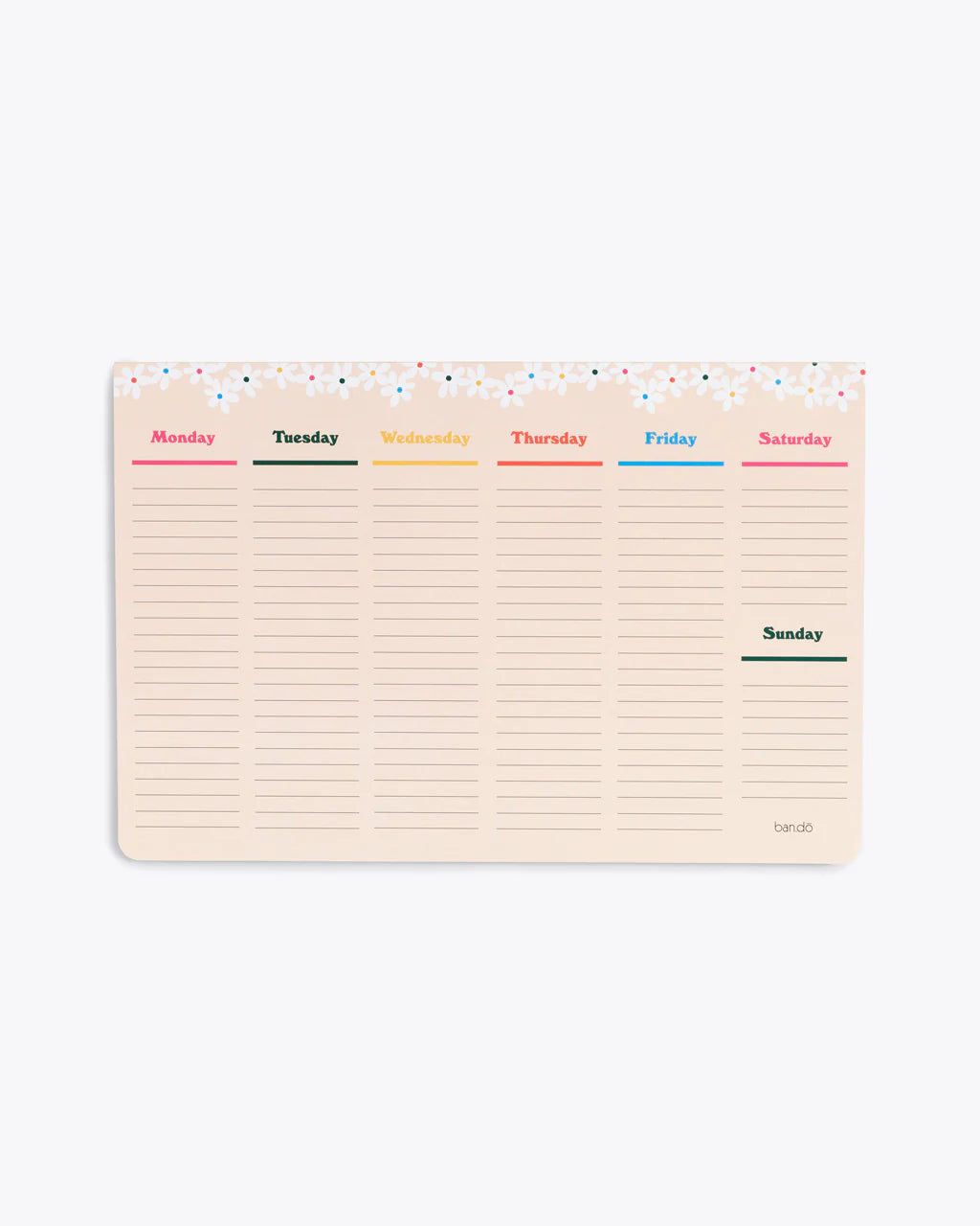 Week-to-Week Mega Desk Pad