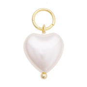 Pearl Heart Charm