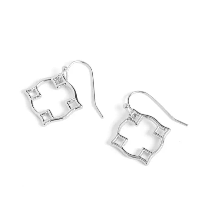 Silver Points Earrings