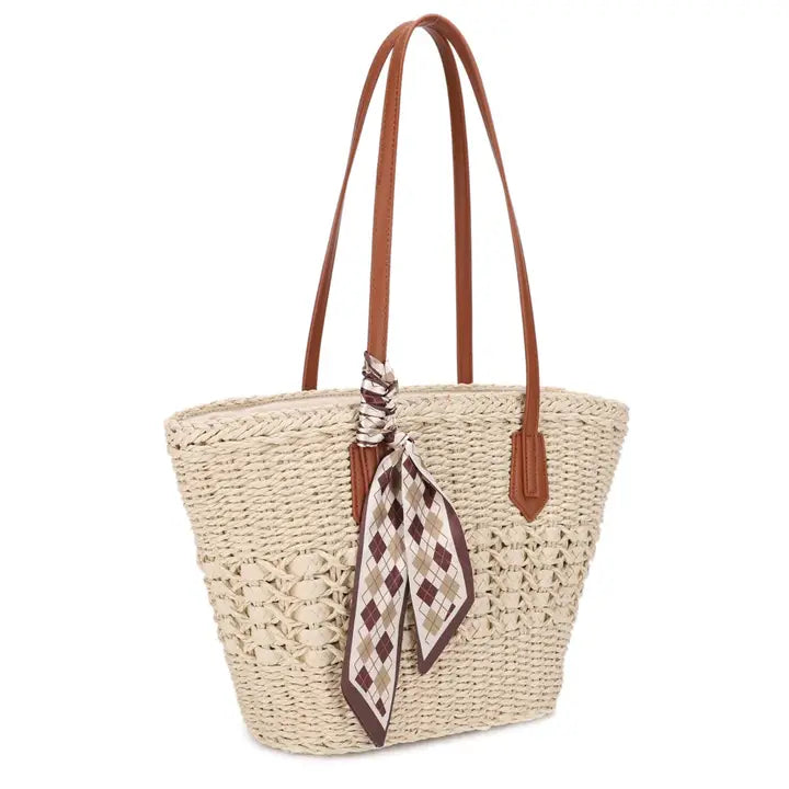 Penny Straw Tote