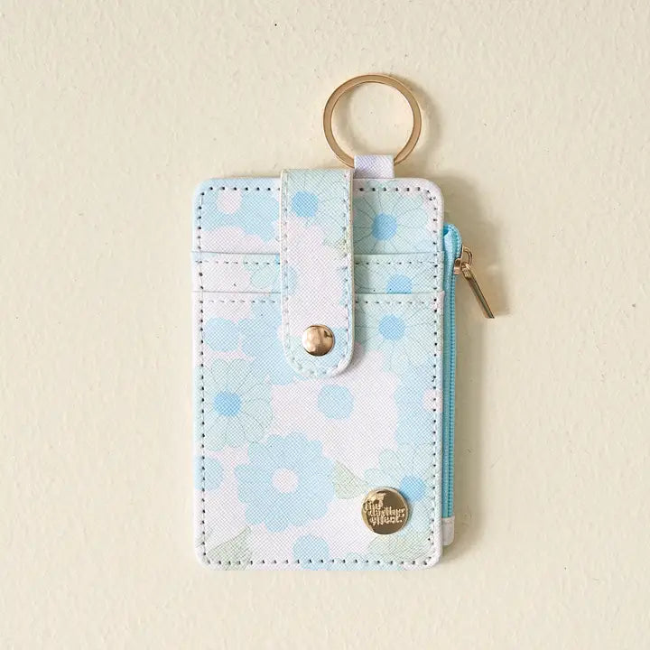 Daisy Craze Aqua Keychain Wallet