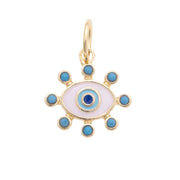 Studded Evil Eye Charm