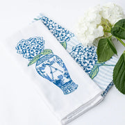 Hydrangea Initial Dish Towel Set