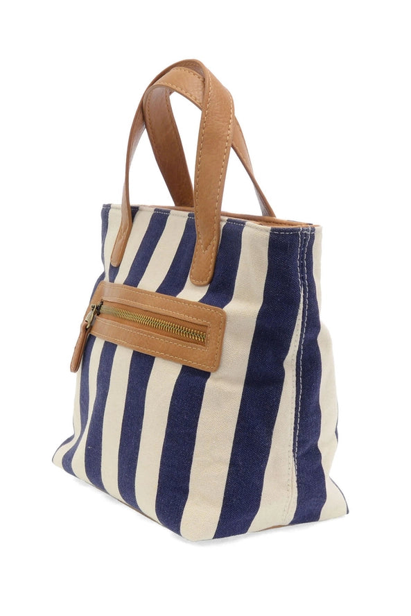 Awning Stripe Navy Mini Tote