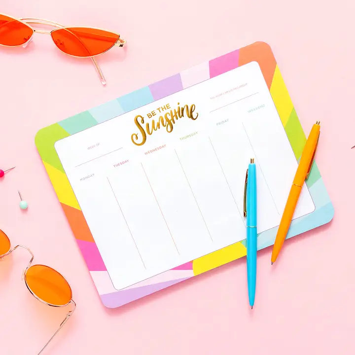 Be The Sunshine Weekly Planner Pad