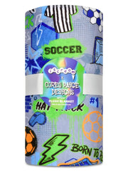 Born To Play Soccer Plush Blanket