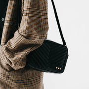 Coco Black Quilted Camera Crossbody