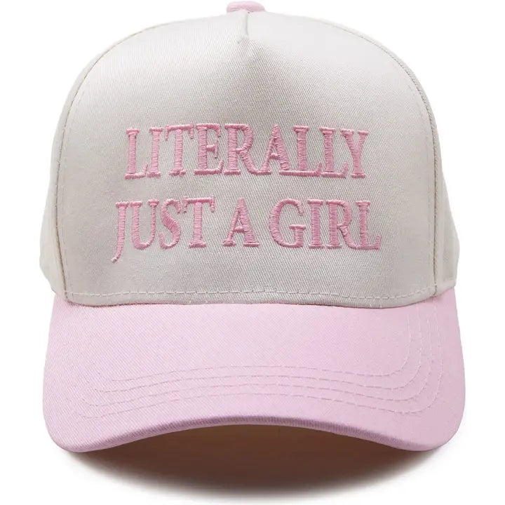 Kids Literally Just A Girl Trucker Hat